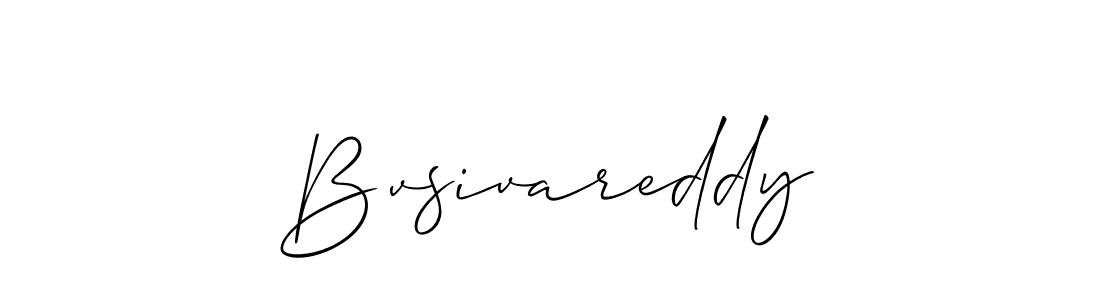 Bvsivareddy stylish signature style. Best Handwritten Sign (Allison_Script) for my name. Handwritten Signature Collection Ideas for my name Bvsivareddy. Bvsivareddy signature style 2 images and pictures png