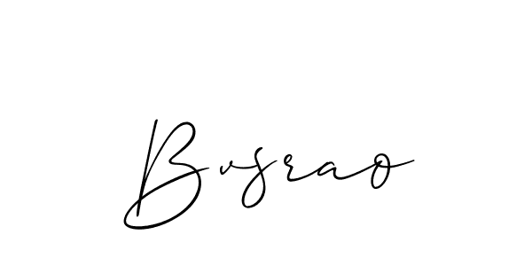 Bvsrao stylish signature style. Best Handwritten Sign (Allison_Script) for my name. Handwritten Signature Collection Ideas for my name Bvsrao. Bvsrao signature style 2 images and pictures png
