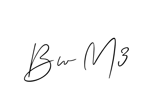 if you are searching for the best signature style for your name Bw M3. so please give up your signature search. here we have designed multiple signature styles  using Allison_Script. Bw M3 signature style 2 images and pictures png