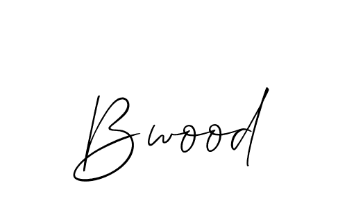 Make a beautiful signature design for name Bwood. With this signature (Allison_Script) style, you can create a handwritten signature for free. Bwood signature style 2 images and pictures png