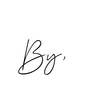 Make a beautiful signature design for name By,. With this signature (Allison_Script) style, you can create a handwritten signature for free. By, signature style 2 images and pictures png