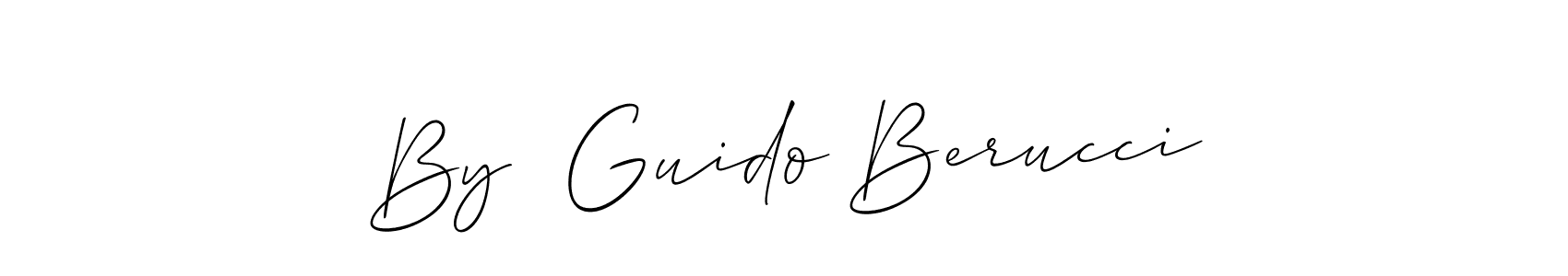 How to make By  Guido Berucci name signature. Use Allison_Script style for creating short signs online. This is the latest handwritten sign. By  Guido Berucci signature style 2 images and pictures png