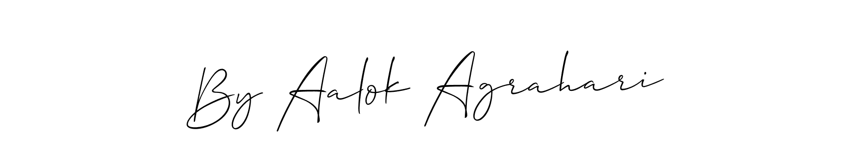 Also You can easily find your signature by using the search form. We will create By Aalok Agrahari name handwritten signature images for you free of cost using Allison_Script sign style. By Aalok Agrahari signature style 2 images and pictures png