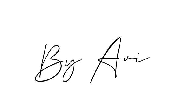 Create a beautiful signature design for name By Avi. With this signature (Allison_Script) fonts, you can make a handwritten signature for free. By Avi signature style 2 images and pictures png