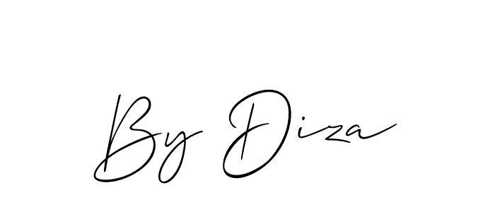Create a beautiful signature design for name By Diza. With this signature (Allison_Script) fonts, you can make a handwritten signature for free. By Diza signature style 2 images and pictures png