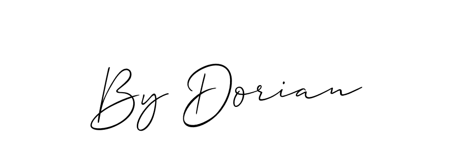 Also You can easily find your signature by using the search form. We will create By Dorian name handwritten signature images for you free of cost using Allison_Script sign style. By Dorian signature style 2 images and pictures png