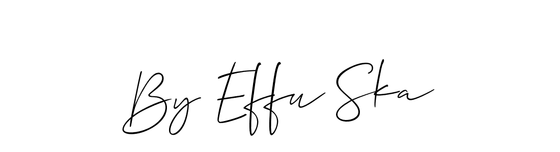 Design your own signature with our free online signature maker. With this signature software, you can create a handwritten (Allison_Script) signature for name By Effu Ska. By Effu Ska signature style 2 images and pictures png