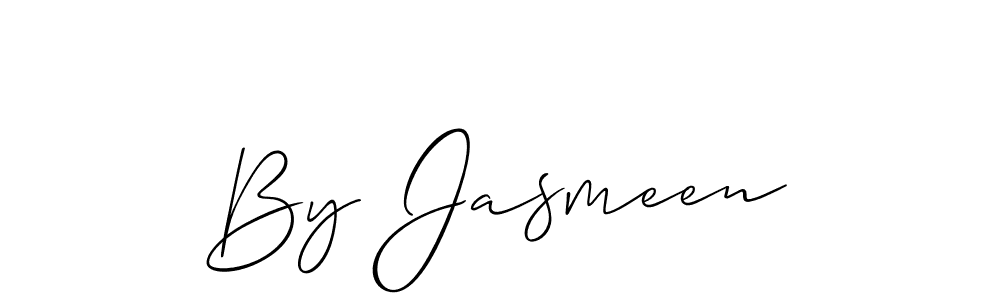 Also we have By Jasmeen name is the best signature style. Create professional handwritten signature collection using Allison_Script autograph style. By Jasmeen signature style 2 images and pictures png
