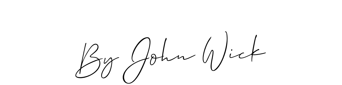 Make a beautiful signature design for name By John Wick. With this signature (Allison_Script) style, you can create a handwritten signature for free. By John Wick signature style 2 images and pictures png
