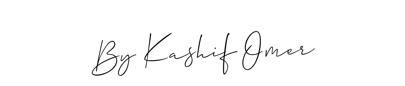 This is the best signature style for the By Kashif Omer name. Also you like these signature font (Allison_Script). Mix name signature. By Kashif Omer signature style 2 images and pictures png
