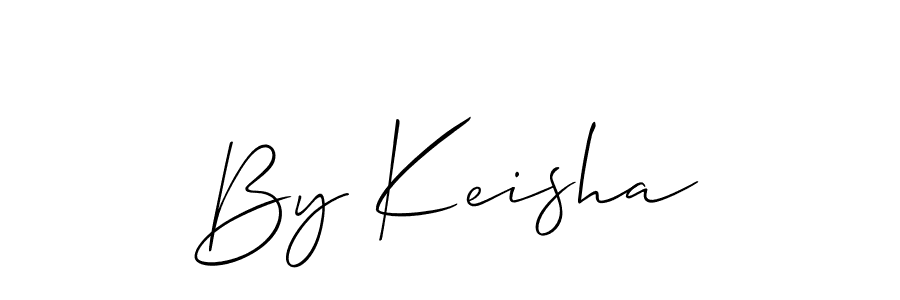 Design your own signature with our free online signature maker. With this signature software, you can create a handwritten (Allison_Script) signature for name By Keisha. By Keisha signature style 2 images and pictures png
