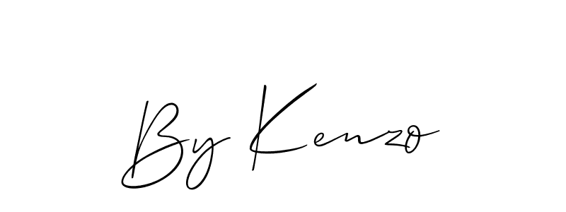 The best way (Allison_Script) to make a short signature is to pick only two or three words in your name. The name By Kenzo include a total of six letters. For converting this name. By Kenzo signature style 2 images and pictures png