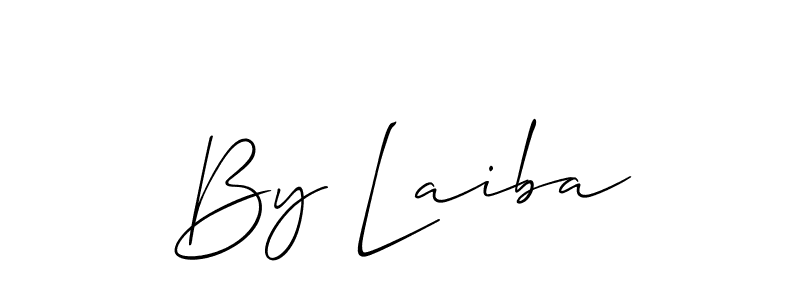 Also You can easily find your signature by using the search form. We will create By Laiba name handwritten signature images for you free of cost using Allison_Script sign style. By Laiba signature style 2 images and pictures png