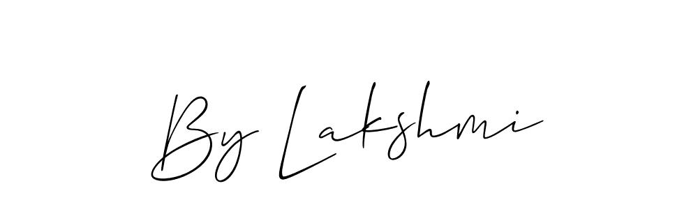 Similarly Allison_Script is the best handwritten signature design. Signature creator online .You can use it as an online autograph creator for name By Lakshmi. By Lakshmi signature style 2 images and pictures png