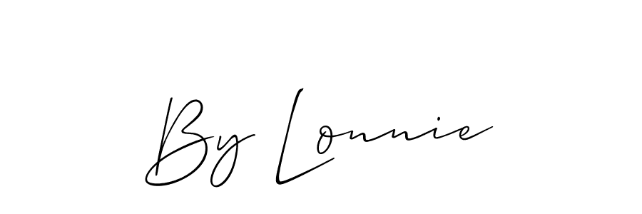 Also we have By Lonnie name is the best signature style. Create professional handwritten signature collection using Allison_Script autograph style. By Lonnie signature style 2 images and pictures png