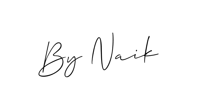 Create a beautiful signature design for name By Naik. With this signature (Allison_Script) fonts, you can make a handwritten signature for free. By Naik signature style 2 images and pictures png