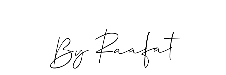 Use a signature maker to create a handwritten signature online. With this signature software, you can design (Allison_Script) your own signature for name By Raafat. By Raafat signature style 2 images and pictures png