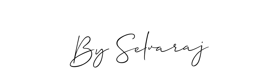 How to make By Selvaraj signature? Allison_Script is a professional autograph style. Create handwritten signature for By Selvaraj name. By Selvaraj signature style 2 images and pictures png