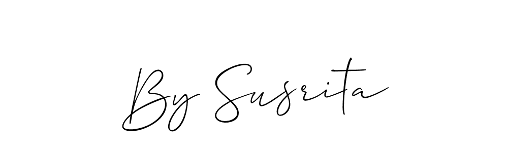 This is the best signature style for the By Susrita name. Also you like these signature font (Allison_Script). Mix name signature. By Susrita signature style 2 images and pictures png