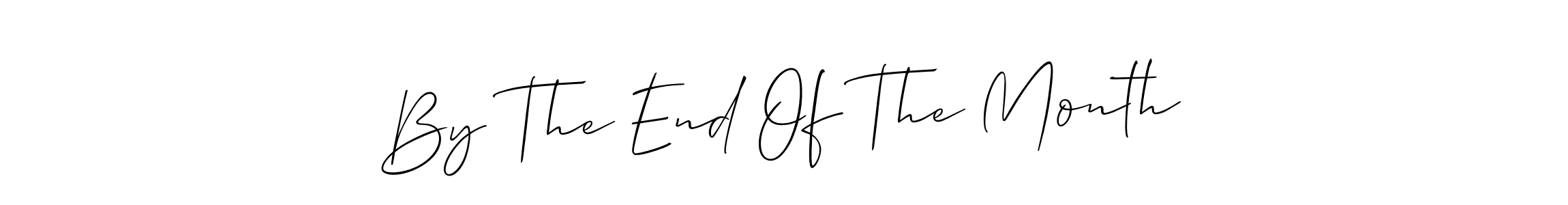 By The End Of The Month stylish signature style. Best Handwritten Sign (Allison_Script) for my name. Handwritten Signature Collection Ideas for my name By The End Of The Month. By The End Of The Month signature style 2 images and pictures png