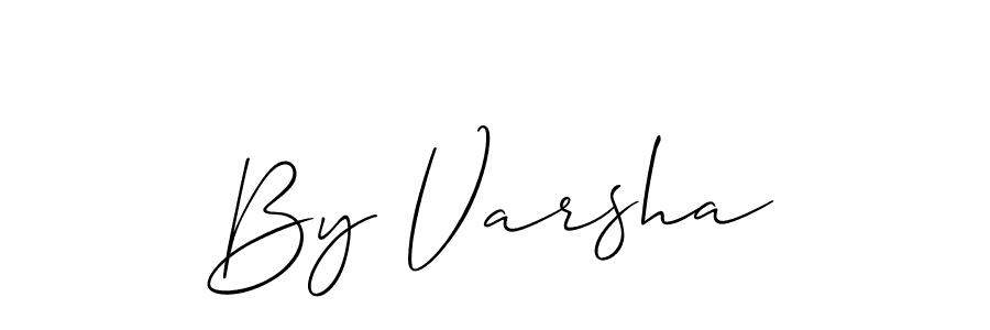 Create a beautiful signature design for name By Varsha. With this signature (Allison_Script) fonts, you can make a handwritten signature for free. By Varsha signature style 2 images and pictures png