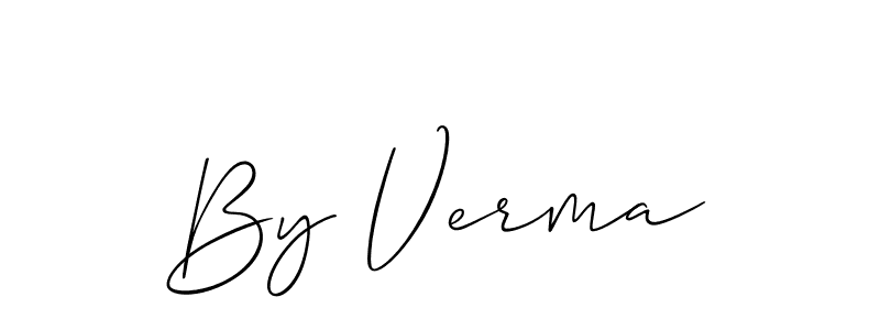 How to make By Verma signature? Allison_Script is a professional autograph style. Create handwritten signature for By Verma name. By Verma signature style 2 images and pictures png