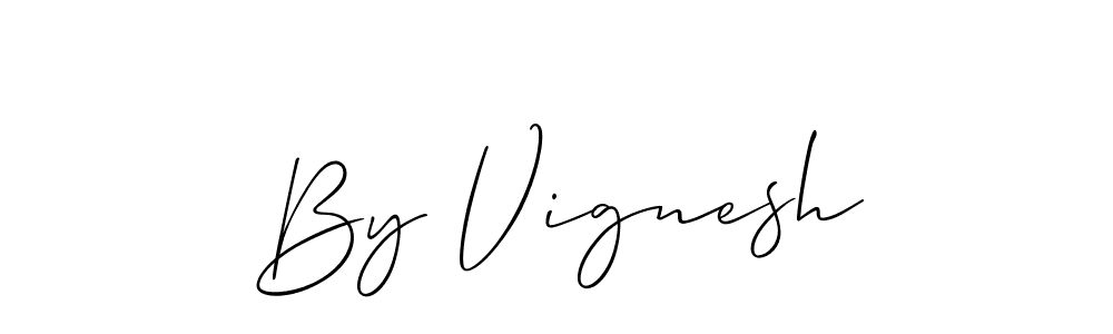How to Draw By Vignesh signature style? Allison_Script is a latest design signature styles for name By Vignesh. By Vignesh signature style 2 images and pictures png