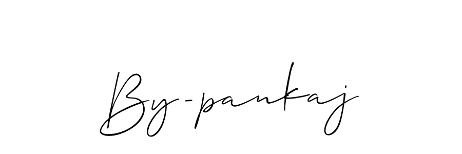 Create a beautiful signature design for name By-pankaj. With this signature (Allison_Script) fonts, you can make a handwritten signature for free. By-pankaj signature style 2 images and pictures png