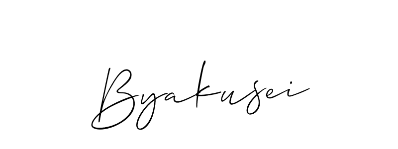 Byakusei stylish signature style. Best Handwritten Sign (Allison_Script) for my name. Handwritten Signature Collection Ideas for my name Byakusei. Byakusei signature style 2 images and pictures png