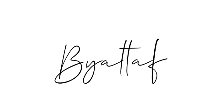 Allison_Script is a professional signature style that is perfect for those who want to add a touch of class to their signature. It is also a great choice for those who want to make their signature more unique. Get Byaltaf name to fancy signature for free. Byaltaf signature style 2 images and pictures png