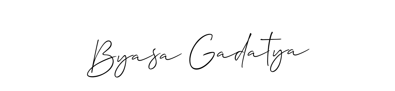 Once you've used our free online signature maker to create your best signature Allison_Script style, it's time to enjoy all of the benefits that Byasa Gadatya name signing documents. Byasa Gadatya signature style 2 images and pictures png