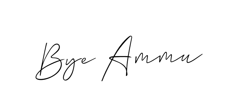 Best and Professional Signature Style for Bye Ammu. Allison_Script Best Signature Style Collection. Bye Ammu signature style 2 images and pictures png