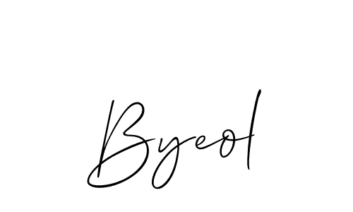 You should practise on your own different ways (Allison_Script) to write your name (Byeol) in signature. don't let someone else do it for you. Byeol signature style 2 images and pictures png