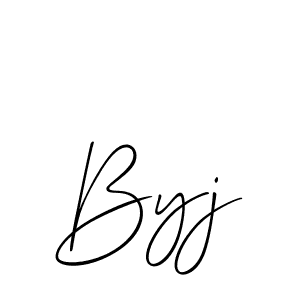 Create a beautiful signature design for name Byj. With this signature (Allison_Script) fonts, you can make a handwritten signature for free. Byj signature style 2 images and pictures png