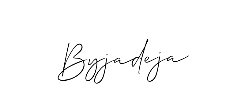 Best and Professional Signature Style for Byjadeja. Allison_Script Best Signature Style Collection. Byjadeja signature style 2 images and pictures png