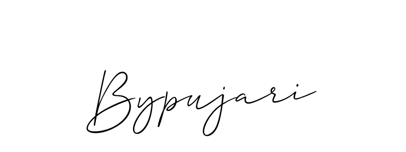 Bypujari stylish signature style. Best Handwritten Sign (Allison_Script) for my name. Handwritten Signature Collection Ideas for my name Bypujari. Bypujari signature style 2 images and pictures png