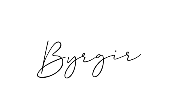 Make a short Byrgir signature style. Manage your documents anywhere anytime using Allison_Script. Create and add eSignatures, submit forms, share and send files easily. Byrgir signature style 2 images and pictures png