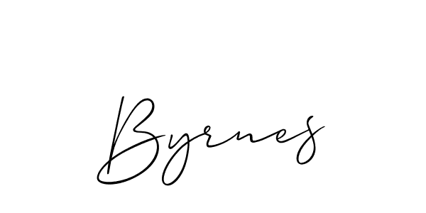 You should practise on your own different ways (Allison_Script) to write your name (Byrnes) in signature. don't let someone else do it for you. Byrnes signature style 2 images and pictures png