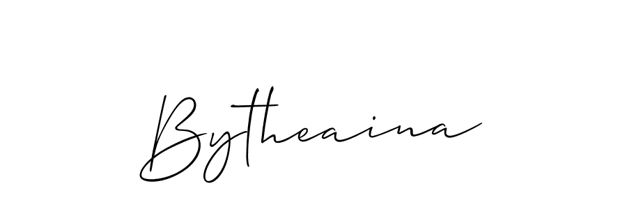 Also You can easily find your signature by using the search form. We will create Bytheaina name handwritten signature images for you free of cost using Allison_Script sign style. Bytheaina signature style 2 images and pictures png