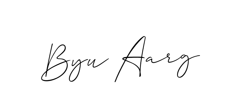 You can use this online signature creator to create a handwritten signature for the name Byu Aarg. This is the best online autograph maker. Byu Aarg signature style 2 images and pictures png