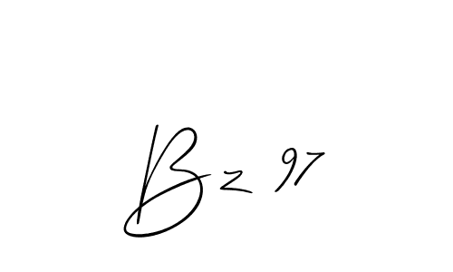 Also You can easily find your signature by using the search form. We will create Bz 97 name handwritten signature images for you free of cost using Allison_Script sign style. Bz 97 signature style 2 images and pictures png