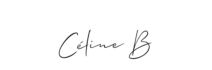Create a beautiful signature design for name Céline B. With this signature (Allison_Script) fonts, you can make a handwritten signature for free. Céline B signature style 2 images and pictures png