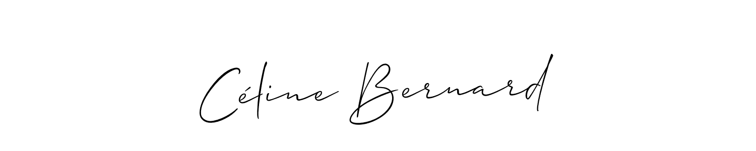 Design your own signature with our free online signature maker. With this signature software, you can create a handwritten (Allison_Script) signature for name Céline Bernard. Céline Bernard signature style 2 images and pictures png