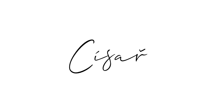 Make a beautiful signature design for name Císař. Use this online signature maker to create a handwritten signature for free. Císař signature style 2 images and pictures png