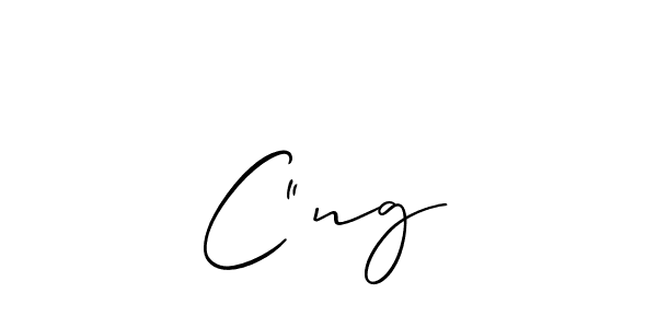 Also we have C“ng name is the best signature style. Create professional handwritten signature collection using Allison_Script autograph style. C“ng signature style 2 images and pictures png