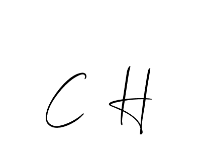 It looks lik you need a new signature style for name C  H. Design unique handwritten (Allison_Script) signature with our free signature maker in just a few clicks. C  H signature style 2 images and pictures png