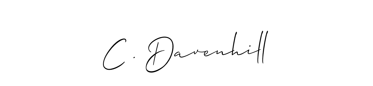 Make a beautiful signature design for name C . Davenhill. Use this online signature maker to create a handwritten signature for free. C . Davenhill signature style 2 images and pictures png