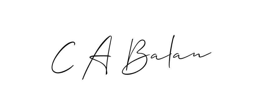 Once you've used our free online signature maker to create your best signature Allison_Script style, it's time to enjoy all of the benefits that C A Balan name signing documents. C A Balan signature style 2 images and pictures png