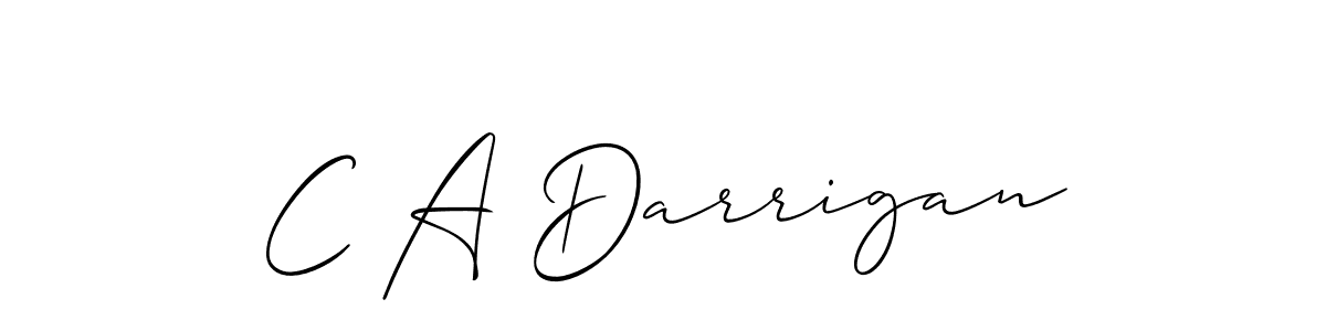 Make a short C A Darrigan signature style. Manage your documents anywhere anytime using Allison_Script. Create and add eSignatures, submit forms, share and send files easily. C A Darrigan signature style 2 images and pictures png