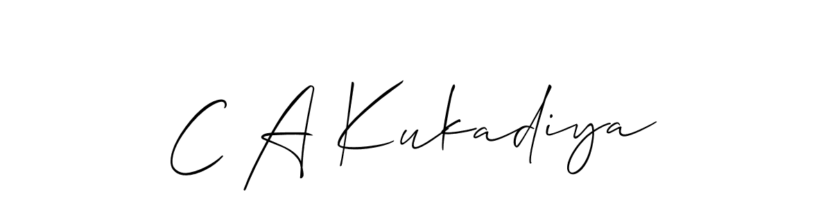 Once you've used our free online signature maker to create your best signature Allison_Script style, it's time to enjoy all of the benefits that C A Kukadiya name signing documents. C A Kukadiya signature style 2 images and pictures png